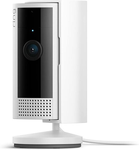 Certified Refurbished Ring Indoor Cam (2nd Gen) | latest generation | 1080p HD Video & Color Night Vision, Two-Way Talk, and Manual Audio & Video Privacy Cover | White in Saudi Arabia