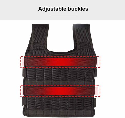 Breathable Weighted Vest, 15kg Breathable Mesh Training Jacket Body Weight Vest Strength Training Fitness Vest in Kuwait