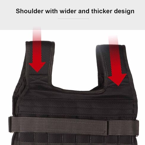 Breathable Weighted Vest, 15kg Breathable Mesh Training Jacket Body Weight Vest Strength Training Fitness Vest in Kuwait
