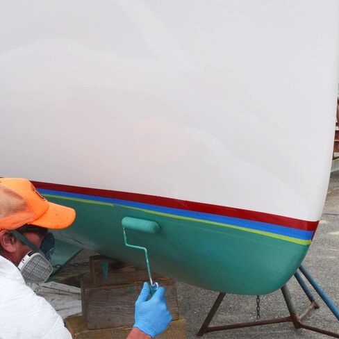 TotalBoat - 413458 Krypton Copper Free Antifouling – Marine Ablative Boat Bottom Paint | For Fiberglass, Wood, Aluminum & Steel Boats | Ideal for Outdrives & Trim Tabs (White, Gallon) in Saudi Arabia