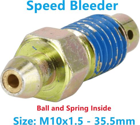 8 PCS Speed Bleeder,Bleeder Valve,Brake Bleeder Screws, Quick Bleeders with Dust Caps M10x1.0-31.7mm, H9407-8, H9409-8, 105396, 107391, 639630 in Saudi Arabia