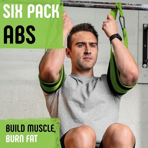 Gradient Fitness Hanging Ab Straps (2 pack), Pull Up Straps, Ab Destroyer, Ab Straps for Pull Up Bar, Ab Sling Straps, Workout Straps in Saudi Arabia