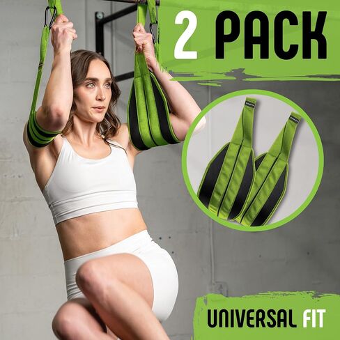 Gradient Fitness Hanging Ab Straps (2 pack), Pull Up Straps, Ab Destroyer, Ab Straps for Pull Up Bar, Ab Sling Straps, Workout Straps in Saudi Arabia