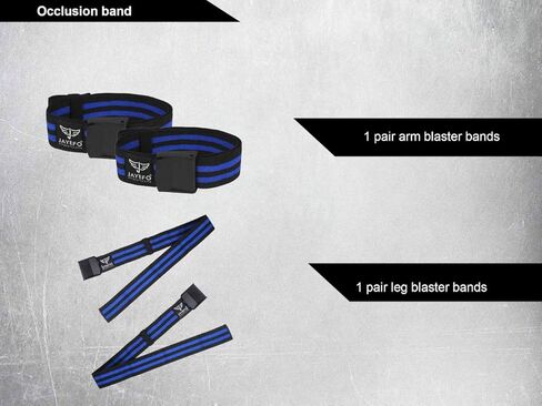 Jayefo Sports Muscle Blaster أربطة تقييد تدفق الدم، أشرطة انسداد العضلة ذات الرأسين، بناء العضلات، رفع الأثقال، رفع الأثقال، اللياقة البدنية، التدريب على صالة الألعاب الرياضية، 4 عبوات | زوجان للذراعين والساقين in Kuwait