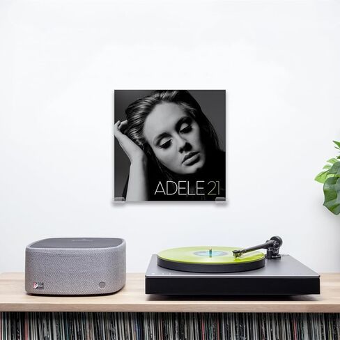 حامل جداري من الفينيل من BiJun، 6 عبوات من الفينيل لعرض الرف على الحائط وحامل ألبوم مثبت على الحائط لسجلات الفينيل من 7 إلى 12 بوصة LPs، أكريليك شفاف in Kuwait