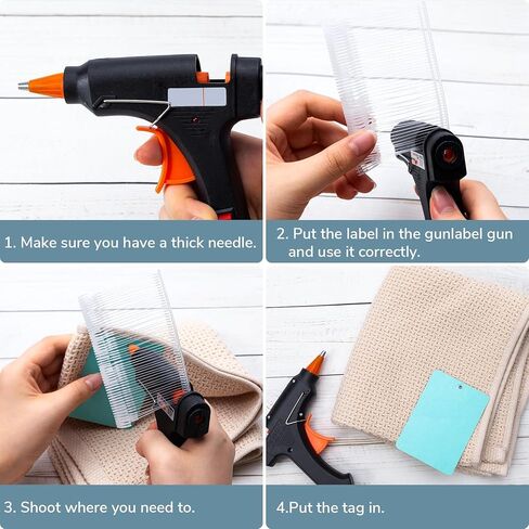 3000 PCS Tagging Gun Fasteners for Clothing Standard Label, Plastic Clothing Tag Barbs Attachments, Garment Tag Gun Refills, 1.5 Inch, 2.2 Inch, 2.8 Inch in Saudi Arabia