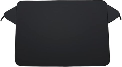 غطاء الزجاج الأمامي للسيارة للثلج والثلج، 81.1 بوصة × 45.6 بوصة، غطاء شتوي مقاوم للماء من البوليستر للزجاج الأمامي للسيارات، سميك مقاوم للرياح، ظل الشمس، حماية من الصقيع، ضوء الشمس، عالمي لسيارات الدفع الرباعي والشاحنات والسيدان والشاحنة in Kuwait