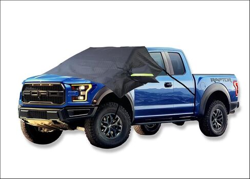 Pickup Truck Windshield Snow Cover Rearview Mirror Cover， Freezing and Snow Cover in Winter, All-Weather car Outdoor Waterproof and dust Cover, Suitable for Most Models (Large) in Saudi Arabia