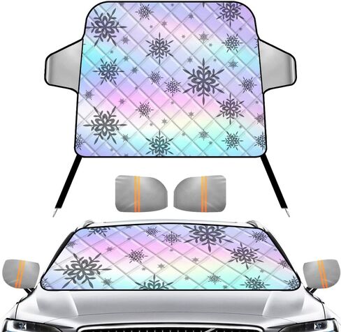 Car Windshield Cover for Ice and Snow Frost Guard Winter Automotive Windshield Protector Car Anti-Snow Cover Accessories for SUV & Truck in Saudi Arabia