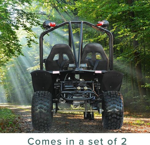 مجموعة حاجز خلفي AlveyTech لـ 150cc - 250cc Go-Karts (مجموعة من 2) - مجموعة بديلة لـ Coleman، TaoTao، Kandi، Massimo Go Kart Fender، أجزاء حماية الإطار الخلفي، مصدات المقطورة البلاستيكية المساعدة in Saudi Arabia