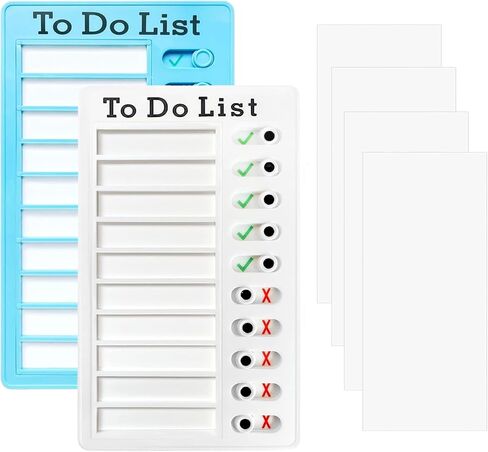 2 Pcs Chore Chart for Kids Multiple Kids,Reusable to Do List and Memo Checklist Board for ADHD,RV Checklist, Planning Board, Visual Schedule, and Reminder in Saudi Arabia
