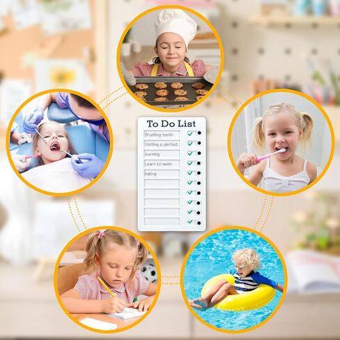 2 Pcs Chore Chart for Kids Multiple Kids,Reusable to Do List and Memo Checklist Board for ADHD,RV Checklist, Planning Board, Visual Schedule, and Reminder in Saudi Arabia