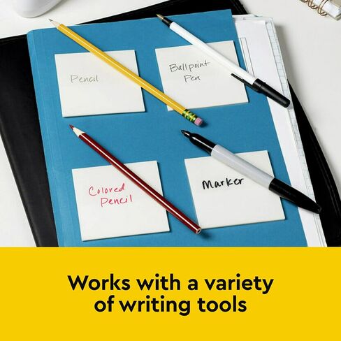 Post-it Transparent Notes, Clear Sticky Notes to Markup Textbooks and Planners Safely, Minimalist Aesthetic School Supplies for College Students, Stationery Artists, and More, 3x3 in, 12 Pads in Saudi Arabia