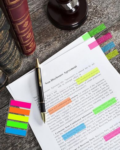 GEAoffice 450 Sheets Transparent Sticky Notes Set - 3x3 inch Clear Sticky Notes Tabs Colorful Self-Adhesive for Book Annotation, See Through Sticky Notes for Tracing, School & Office (9 Pack) in Saudi Arabia