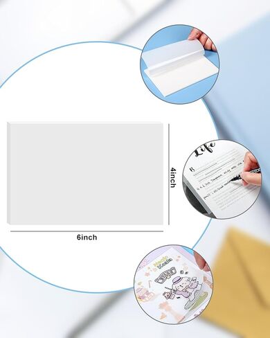 GEAoffice 450 Sheets Transparent Sticky Notes Set - 3x3 inch Clear Sticky Notes Tabs Colorful Self-Adhesive for Book Annotation, See Through Sticky Notes for Tracing, School & Office (9 Pack) in Saudi Arabia