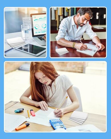 GEAoffice 450 Sheets Transparent Sticky Notes Set - 3x3 inch Clear Sticky Notes Tabs Colorful Self-Adhesive for Book Annotation, See Through Sticky Notes for Tracing, School & Office (9 Pack) in Saudi Arabia
