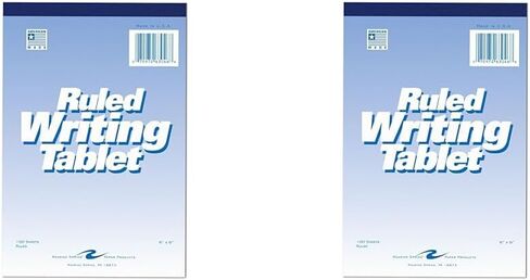 تابلت كتابة Roaring Spring Paper Products، 6 × 9 بوصة، 100 ورقة، عريضة، أبيض (ROA63046) in Kuwait