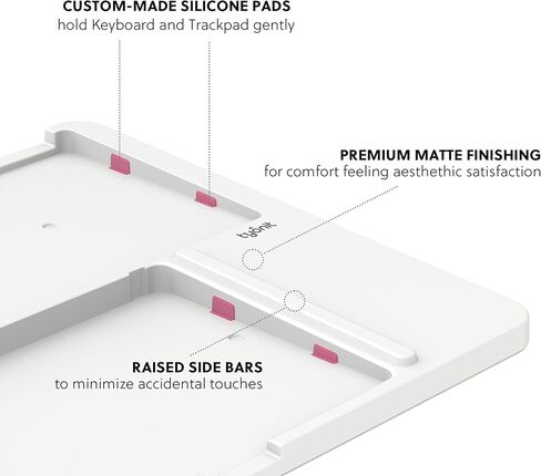 صينية هارموني للوحة التتبع Apple Magic ولوحة المفاتيح Apple Magic، إعداد مكتب نظيف - لوحة المفاتيح ولوحة التتبع غير متضمنة in Kuwait