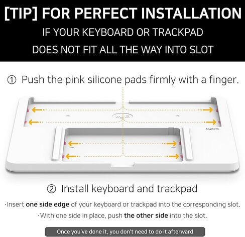 صينية هارموني للوحة التتبع Apple Magic ولوحة المفاتيح Apple Magic، إعداد مكتب نظيف - لوحة المفاتيح ولوحة التتبع غير متضمنة in Kuwait