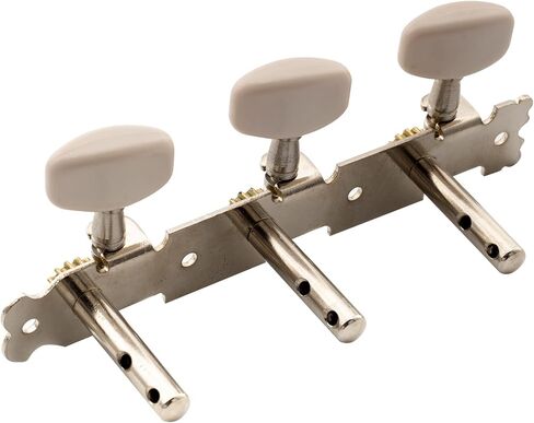 Musiclily 3+3 Acoustic Guitar Tuning Pegs Keys Tuners Machine Heads Set for Folk Guitar,Nickel in Kuwait