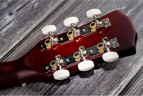 Musiclily 3+3 Acoustic Guitar Tuning Pegs Keys Tuners Machine Heads Set for Folk Guitar,Nickel in Kuwait