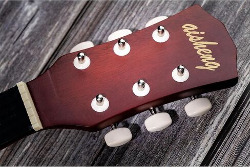 Musiclily 3+3 Acoustic Guitar Tuning Pegs Keys Tuners Machine Heads Set for Folk Guitar,Nickel in Kuwait