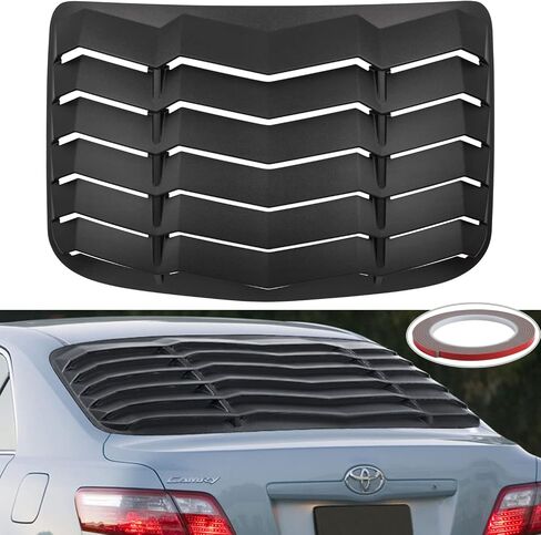 Rear Window Louver for Toyota Camry 2007 2008 2009 2010 2011 ABS Sun Shade Windshield Cover GT Lambo Style (Matte Black) in Saudi Arabia