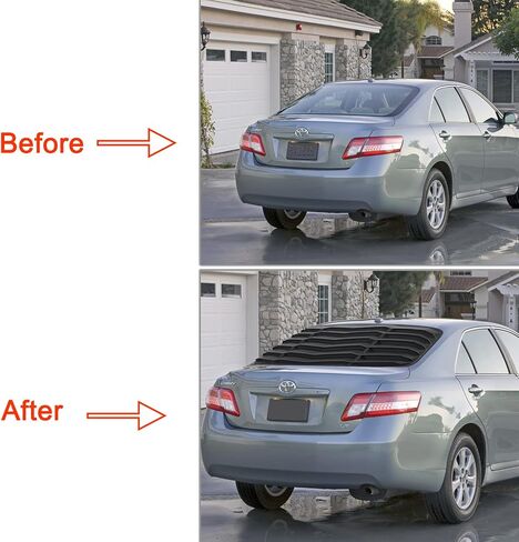 Rear Window Louver for Toyota Camry 2007 2008 2009 2010 2011 ABS Sun Shade Windshield Cover GT Lambo Style (Matte Black) in Saudi Arabia