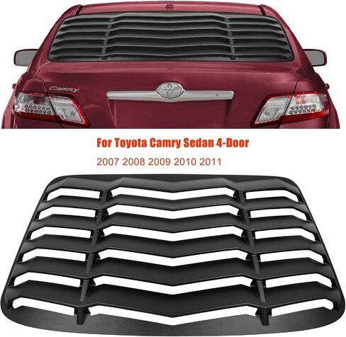 Rear Window Louver for Toyota Camry 2007 2008 2009 2010 2011 ABS Sun Shade Windshield Cover GT Lambo Style (Matte Black) in Saudi Arabia