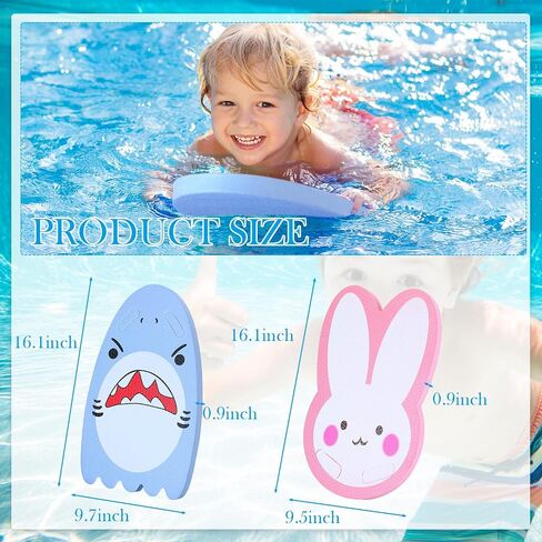 Deekin 6 Pcs Kids Cartoon Swimming Kickboard Summer Turtle Octopus Crab Rabbit Fishtail Shark Kickboard Learn Swim Kick Board Swimming Training Aid for Children Party Favor Pool Exercise Beach in Saudi Arabia