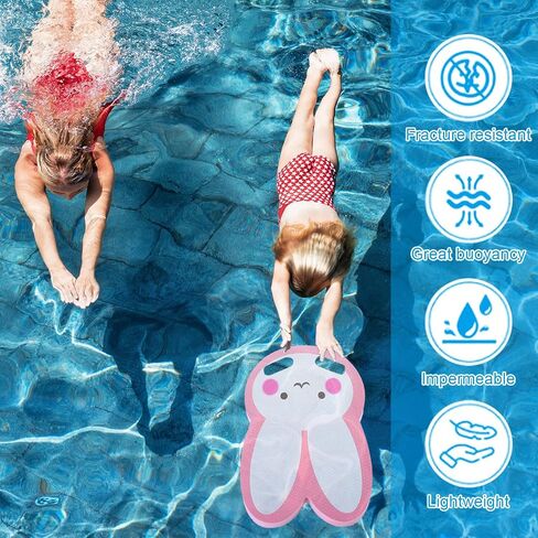 Deekin 6 Pcs Kids Cartoon Swimming Kickboard Summer Turtle Octopus Crab Rabbit Fishtail Shark Kickboard Learn Swim Kick Board Swimming Training Aid for Children Party Favor Pool Exercise Beach in Saudi Arabia