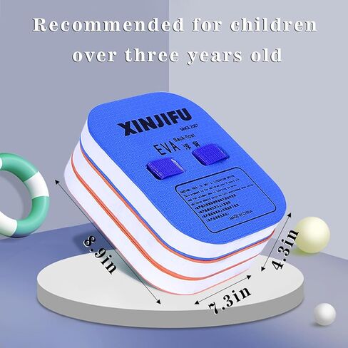 حزام السباحة العائم الخلفي والتمارين الرياضية المائية واللياقة البدنية المائية ومعدات تدريب السباحة مع طبقات قابلة للتعديل للأطفال المبتدئين في السباحة (لون عشوائي) in Kuwait