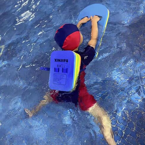 حزام السباحة العائم الخلفي والتمارين الرياضية المائية واللياقة البدنية المائية ومعدات تدريب السباحة مع طبقات قابلة للتعديل للأطفال المبتدئين في السباحة (لون عشوائي) in Kuwait