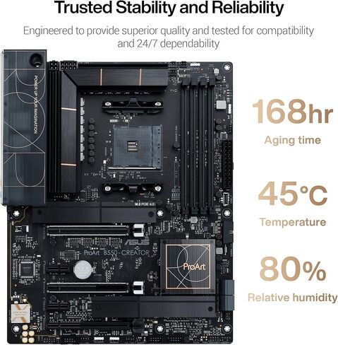 اللوحة الأم ASUS ProArt B550-Creator AMD (Ryzen 5000/3000) ATX (Thunderbolt™ 4، Dual M.2، PCIe 4.0، Dual 2.5 Gb Lan، DisplayPort/HDMI، USB 3.2 Gen 2 Type-A وType-C، ورؤوس RGB) in Saudi Arabia