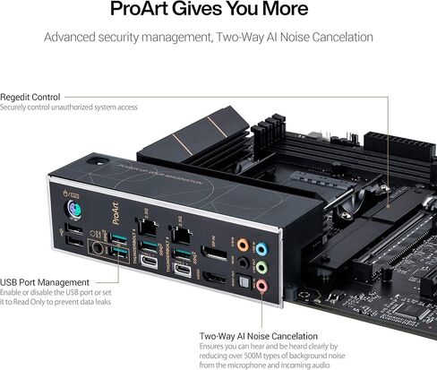 اللوحة الأم ASUS ProArt B550-Creator AMD (Ryzen 5000/3000) ATX (Thunderbolt™ 4، Dual M.2، PCIe 4.0، Dual 2.5 Gb Lan، DisplayPort/HDMI، USB 3.2 Gen 2 Type-A وType-C، ورؤوس RGB) in Saudi Arabia
