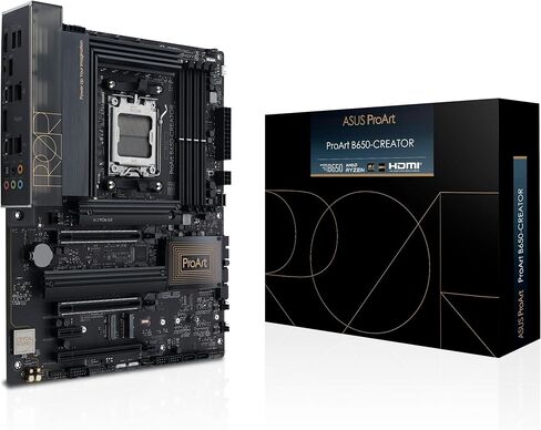 اللوحة الأم ASUS ProArt B550-Creator AMD (Ryzen 5000/3000) ATX (Thunderbolt™ 4، Dual M.2، PCIe 4.0، Dual 2.5 Gb Lan، DisplayPort/HDMI، USB 3.2 Gen 2 Type-A وType-C، ورؤوس RGB) in Kuwait