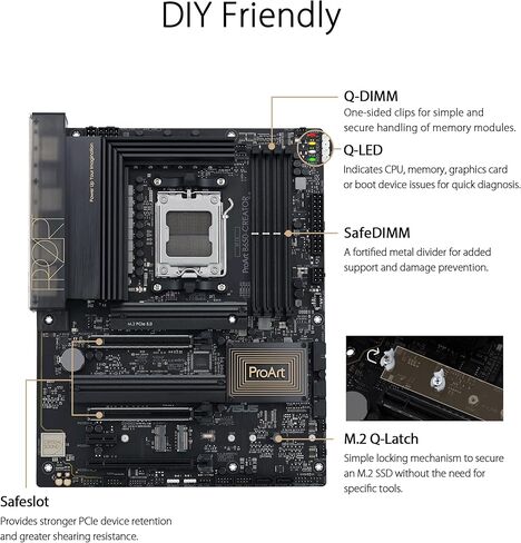 اللوحة الأم ASUS ProArt B550-Creator AMD (Ryzen 5000/3000) ATX (Thunderbolt™ 4، Dual M.2، PCIe 4.0، Dual 2.5 Gb Lan، DisplayPort/HDMI، USB 3.2 Gen 2 Type-A وType-C، ورؤوس RGB) in Kuwait