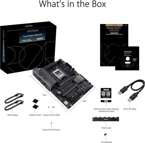 اللوحة الأم ASUS ProArt B550-Creator AMD (Ryzen 5000/3000) ATX (Thunderbolt™ 4، Dual M.2، PCIe 4.0، Dual 2.5 Gb Lan، DisplayPort/HDMI، USB 3.2 Gen 2 Type-A وType-C، ورؤوس RGB) in Kuwait