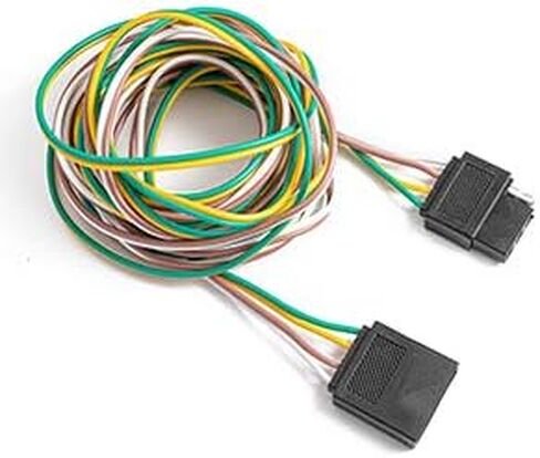 CZC AUTO 4 Pin Trailer Light Wire Harness Extension 18 قياس 4-Way موصل الأسلاك المسطحة، 25ft، لشاحنة مقطورة قارب سيارة RV in Saudi Arabia