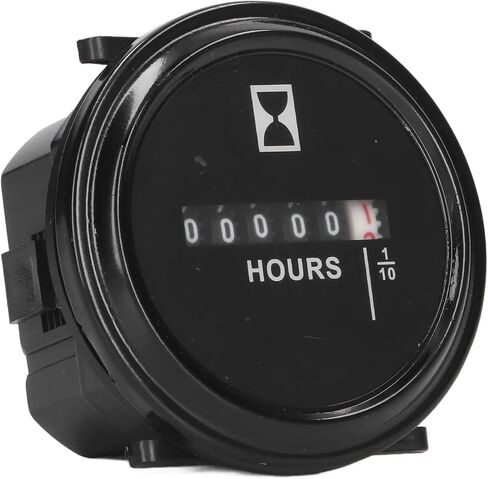 Small Engine Hour Meter, Hour Meter for Marine Generator Tractor Mower Golf cart Forklift (AC/DC 6-80V) in Kuwait