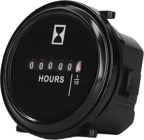 Small Engine Hour Meter, Hour Meter for Marine Generator Tractor Mower Golf cart Forklift (AC/DC 6-80V) in Kuwait