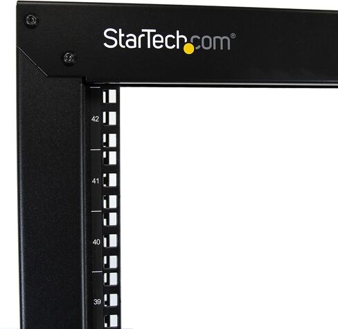 StarTech.com 2-Post 42U Mobile Open Frame Server Rack and 2U Server Rack Shelf Bundle in Saudi Arabia