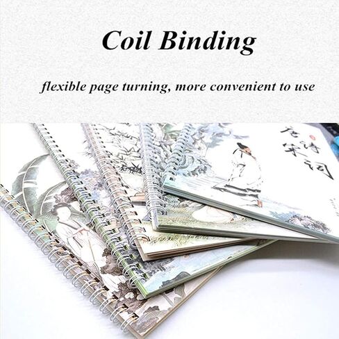 Hztyyier 5pcs Regular Script Copybook Chinese Calligraphy Book of Tang Poetry, Chinese Characters, Chinese Saying, Chinese Prose in Saudi Arabia