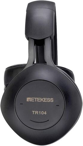 Retekess TR104 FM Radio Headphones, Radio Headset for Mowing, Digital Wireless Radio for Mowing, Walking, Riding, Powered by AAA Battery (Black) in Saudi Arabia