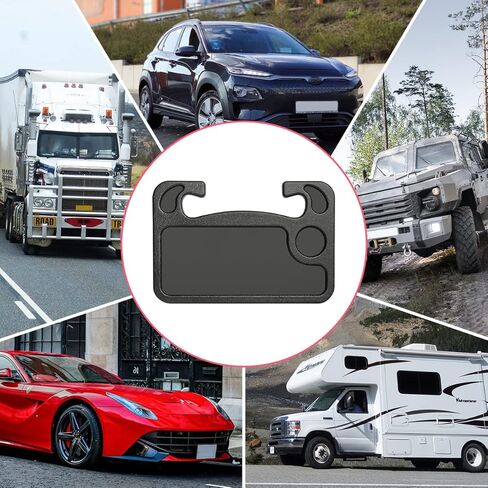 صينية عجلة قيادة 2 في 1 للسيارة، حامل طاولة مقعد السيارة على عجلة القيادة التلقائية لتناول الطعام، الكمبيوتر المحمول، الكمبيوتر اللوحي، iPad، الكمبيوتر المحمول، طاولة سفر السيارة، مناسبة لمعظم المركبات in Kuwait