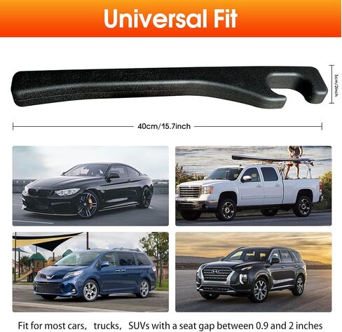 Car Seat Gap Filler - 2PCS Car Seat Organizer Car Seat Gap Filler Organizer Car Accessories Universal Fit Car Seat Gap Filler Seat Gap Organizer for Phones Wallet Cards (Black) in Kuwait