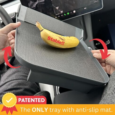 Tesla Model Y Model 3 Accessories 2023, Car Eating Food Table Alset Tray, Center Console Organizer, for Autopilot, Road Trips. Anti-slip Mat for Stability. in Saudi Arabia
