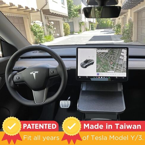 Tesla Model Y Model 3 Accessories 2023, Car Eating Food Table Alset Tray, Center Console Organizer, for Autopilot, Road Trips. Anti-slip Mat for Stability. in Saudi Arabia