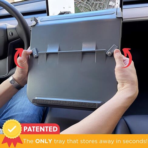 Tesla Model Y Model 3 Accessories 2023, Car Eating Food Table Alset Tray, Center Console Organizer, for Autopilot, Road Trips. Anti-slip Mat for Stability. in Saudi Arabia
