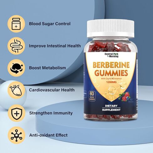 علكات بربارين مع قرفة سيلان 1200 ملغ، علكات فيتوسوم بربارين للنساء والرجال، علكات بنكهة التوت المختلطة in Kuwait